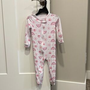Pink Rainbow Print One-Piece for Babies